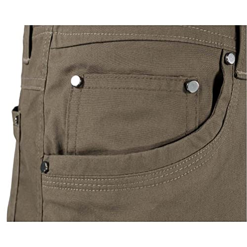 Tk Flex Reach Pants For Men, Jeans Style, Lightweight Cotton/Nylon Stretch Fabric, Quick Dry, Breathable, Multifunctional Pockets, Olive Brown #TOP3