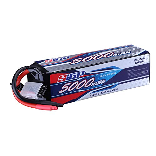 Not Yet SIGP 5S Lipo Battery 5000mAh 18.5V 80C Soft Pack for RC Helicopter Airplane FPV Drone Quadcopter Racing Hobby