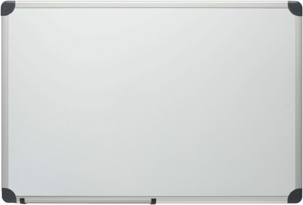 45 x 60cm Magnetic Dry Erase Whiteboard with Aluminium Frame - Can Be Mounted Landscape or Portrait