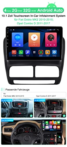 ACAVICA Android Autoradio per Fiat Doblo MK2