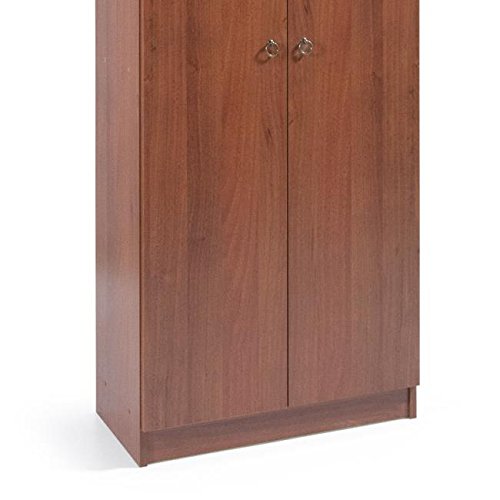 Armadio Scarpiera Multiuso Noce Antico h182x71x38