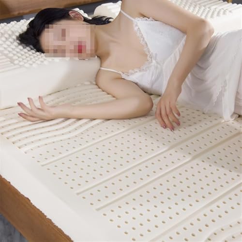 Organic Latex Mattress Topper King (3in) | Natural Orthopedic Support | Eco-Friendly White Latex Foam Topper for Ultimate Comfort and Sleep Quality