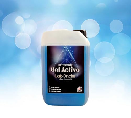 Laboncler Detergente Líquido PREMIUM Gel Activo Laboncler para Ropa Blanca y de Color Aroma Super Fresco Marino Mínimo 40 Lavados Bidón 3 Litros