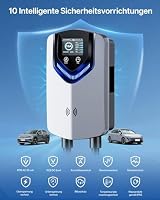 Wallbox 11kW mit APP & RFID – 3-Phasiges Typ 2 EV-Ladegerät 400V, 6–16 A, 8M Kabel mit Kabelhalter – RCD Typ B & IP54,Einstellung Startzeiteffiziente Ladestation für Zuhause für BEV PHEV – Ansicht 8