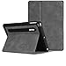 Produktbild Fintie Hülle für iPad 9.7 2018 2017 / iPad Air 2 / iPad Air - [Eckenschutz] Robustes Soft TPU Rückseite Gehäuse für unterschiedliche Betrachtungswinkel mit Auto Sleep/Wake, Rustikal grau