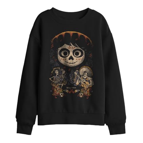 Sweat Disney Coco pull noir enfant vêtement Miguel Hector Ernesto taille 7-8 ans