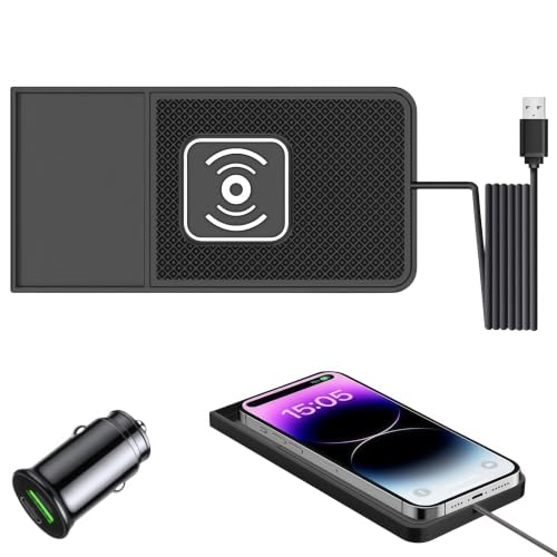 ocpcrn Wireless Car Charger Charging Pad for BMW X4 (F26) 2014 2015 2016 2017 2018,15W Fast Wireless Phone Charger,Non Slip Cordless Charging Mat,for iPhone LG Samsung Android Phones,USB