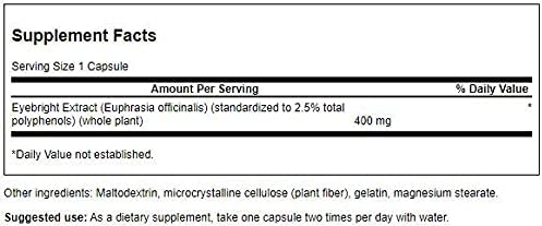 Eyebright Extract 400 mg