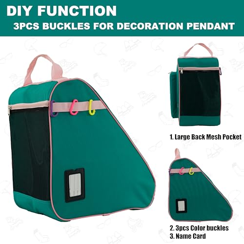 Skate Bag for Ice, Inline, Roller & Quad Skates - Kids & Adults