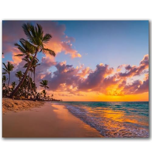 VETEB Paint by Numbers Kit for Adults Beginner Landscape Paradise