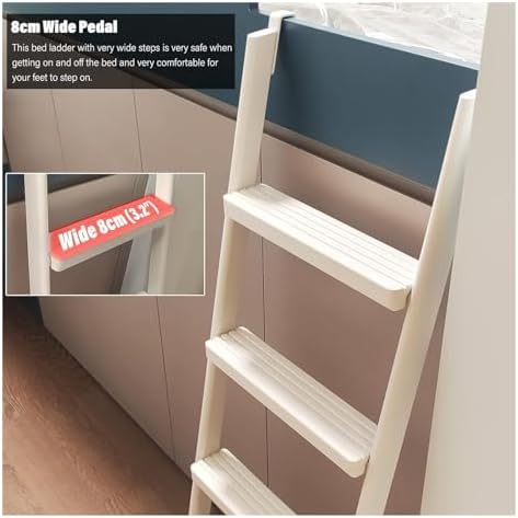 Black Egress Ladder for Basement Windows, Bunk Bed Climbing Step, Twin Bed Side Ladder for RVs & Travel Trailers, 65 Inch (1.65m) Home School Use