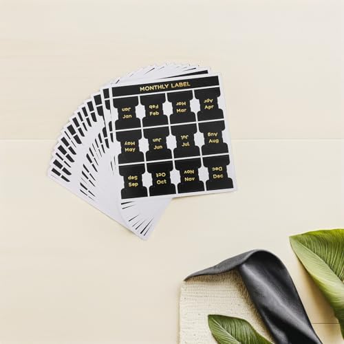 Pestañas de índice de calendario resistentes a doblez, ideal para organizar la oficina en 15 hojas 7
