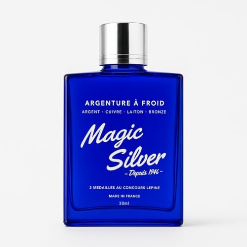 Argenture à froid - Magic Silver - Produit pour argenter - argenture pour bijoux - 30 ml - Made in France - Nettoyant argent - Nettoyant bijoux - Nettoyant argent bijoux