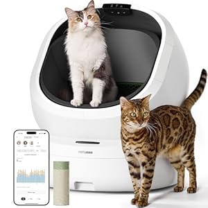 PETLIBRO Luma – Caja de arena automática para gatos, análisis de residuos de cámara AI, caja de arena para gatos con control automático de olores, con reconocimiento de múltiples gatos, seguimiento