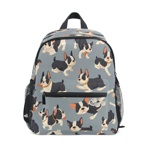 Sac à dos bouledogues français pour enfant et école maternelle