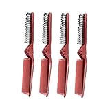 FRCOLOR 4個折りたたみ式ヘアコーム 自宅用 旅行用 軽量 耐久性あり 抗静