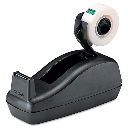 Scotch Deluxe Desktop Tape Dispenser, Black, For 1 Inch Core Tapes (C-40) #TOP1