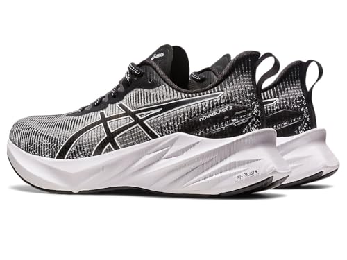ASICS Women's NOVABLAST 3 LE Running Shoes, 8, White/Black