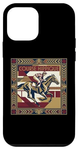 Course Hippique Art Deco Horse Racing Jockey �X�}�z�P�[�X iPhone 12 mini �p