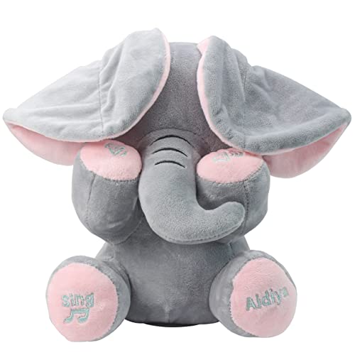 Aidiya TK002345 Elephant Stuffed Animals Baby Gifts Peluches Ear Interactive Elephant Talking Singing Plush Toys thumb #1