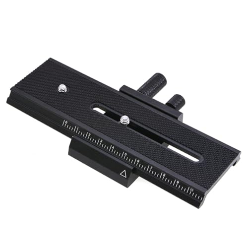 Ajuste manual micrométrico en soporte de guía DSLR para fotografía macro