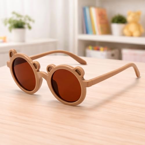 Image of SYGA Kids Goggles, UV Protection Eyewears with Round Shape Monkey Style, Suitable for Age 3 to 8 Years