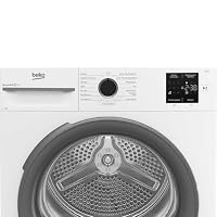 Beko BM3T37210W1 Wäschetrockner, 7 kg, Frontlader Wärmepumpentrockner, 15 Programme, Sensortrocknung, Säulenfähig, Aquawave Schontrommel, Weiß – Ansicht 5