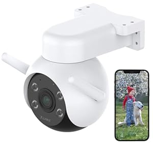 7links Camera: WLAN-Pan-Tilt-Outdoorkamera mit 4K-Auflösung, Farb-Nachtsicht, IP66 (WLAN Kamera Outdoor, 4K Überwachungskamera, IP)