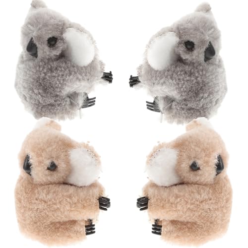 PLAFOPE �ӂ�ӂ�̃R�A���̃w�A�s�� ���̎q�̃w�A�A�N�Z�T���[ �t�����l���f�� ABS�� �����߂Ȃ� �����ɂ��� �o�[�X�f�[��p�[�e�B�[�ɍœK�Ȃ��킢���w�A�o���b�^ 4�Z�b�g