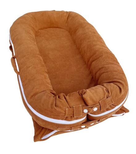 Valsonix Corduroy Baby nest Cover [fits Dockatot Deluxe+] (Cinnamon)