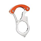 FANNAS Car Key Buckle Self-Protection Hook, Multifunctional Car Key Buckle Hook,Portable Key Holder for Car Outdoor,Camping Survival Tools Auto Rettung Glasbrecher Orange