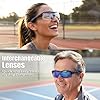 BLUE CUT Sports Protection Goggles, Anti-Fog Lenses Safety Glasses for Basketball, Pickleball and All Outdoor Sports
