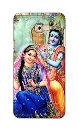 Image of Printed Hard Back Cover Case for Samsung Galaxy C7 Pro Back Cover (Radha Krishna) -1803
