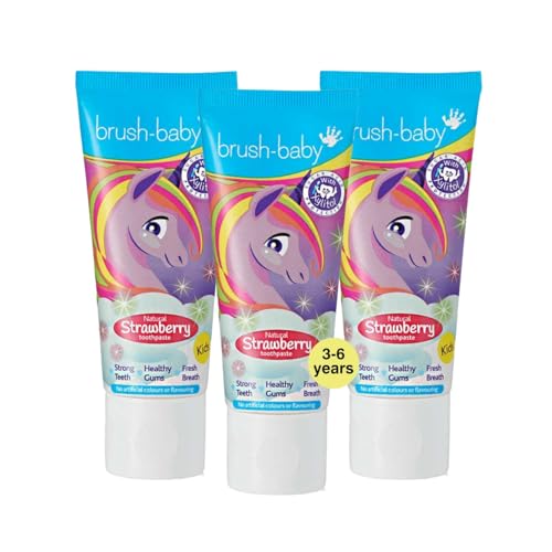 Brush-Baby Erdbeer-Zahnpasta Kinder 3+ (3er Pack)