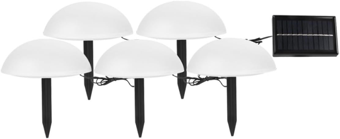 Solar Powered Hemisphere Lawn Light Ground Inserted Lamp Wear-Resistant Outdoor Floor Lamp for Garden Landscape Easy Installation No Wiring Warm White Solar Ground Lighting for