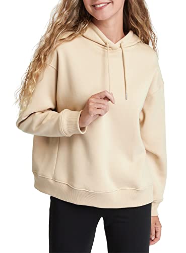 oodji Ultra Damen Kapuzenpullover mit Angerauter Innenseite, Beige, DE 38 /...