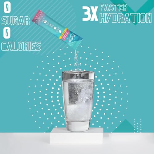 Image of Electrolyte Powder Sugar-Free Hydration Packets Variety Pack HydroMATE 90 Sticks
