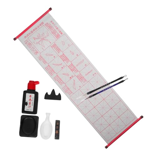 Set de calligraphie chinoise haut de gamme avec pinceaux traditionnels en bois