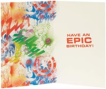 UK Greetings 9th Birthday Card - Avengers Birthday Card - Birthday Card Aged 9 - Birthday Card Boy - 9th Birthday Card Boy - Marvel Birthday Card - 9th Birthday Gifts - Marvel Gifts