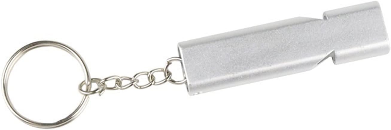 Whistles Flat Aluminum Alloy Dual-Frequency Survival Sentry Dual-Tube Outdoor Equipment and Tools