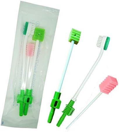 50 kits Munkcare Suction Swabs Single Use System Disposable Elderly Home Care Suction Swab Suction Toothbrush kit