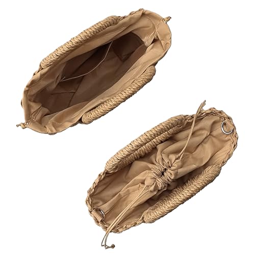 Womens Straw Beach Bag with Pom Pom Tassels Woven Crossbody Shoulder Bags Top Handle Satchel Handbag Purse for Summer3