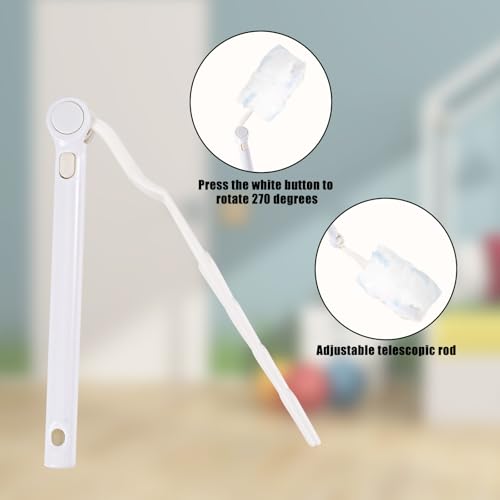 Image of 2 Pcs Handle Replacements for Duster Refill, Extended Handle Replacement Duster Handles Retractable Handle for Home Cleaning Accessories Telescopic Extended Pole