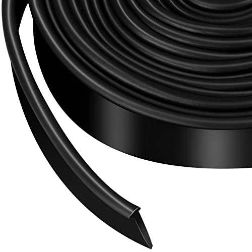 Treela 108 Inch Shower Door Seal Strip Silicone Swing Doors Bathroom Seal Bottom Waterproof Sweep Replacement for Home Bathroom Glass Shower Door(Black,Simple Style) by Treela - Used condition - US$8.09