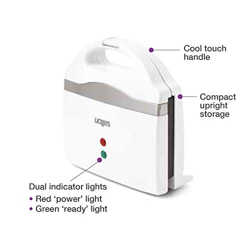 Salton Belgian Waffle Maker, 5 kg, White