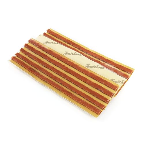 Image of TS-260C15 Tire Repair Plugs 15PCS, Self Vulcanizing Tire Rubber Strips 1 /4 inch x 8 inch for Tubeless Tire Puncture Repair (Brown)