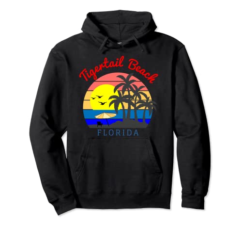 Tigertail Beach, Florida - Vintage Retro Strand Sonnenuntergang Pullover Hoodie Cover
