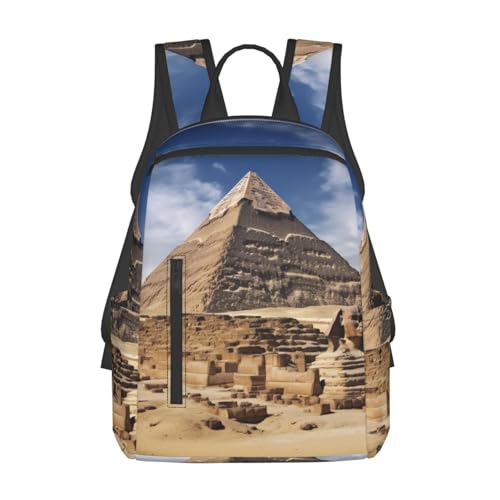 Sac à dos voyage Pyramides d'Égypte pour protéger votre ordinateur sans vous encombrer