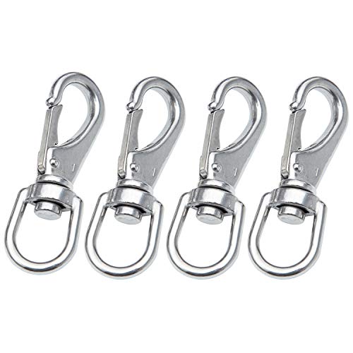 image for SHONAN.SYSTEMS SHONAN Stainless Steel Swivel Eye Snap Hook- 4-Pack (3-