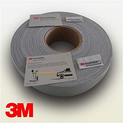 Stickerslab - 3M Strisce Pellicole Rifrangenti Riflettenti Da Cucire 25Mm Omologati EN471 (Larghezza - 25Mm X 5MT) - 2